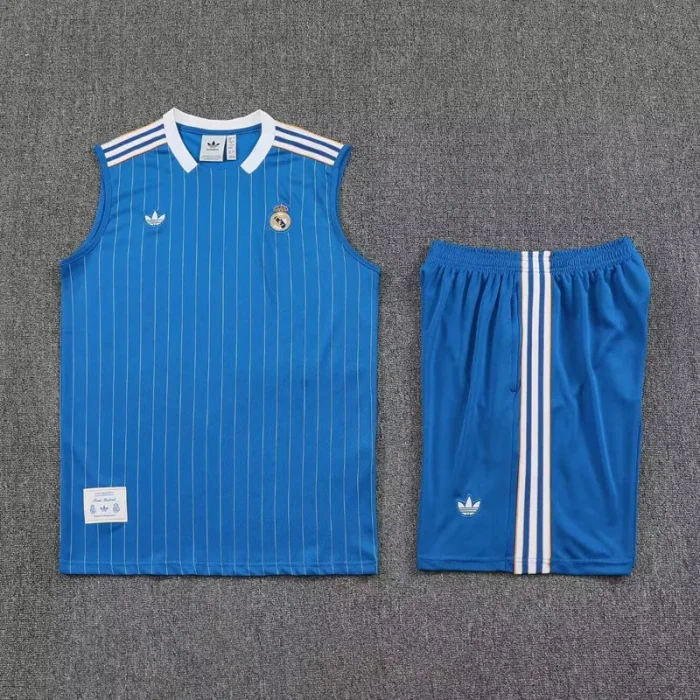25-26 RMA Blue Tank top and shorts suit #条纹