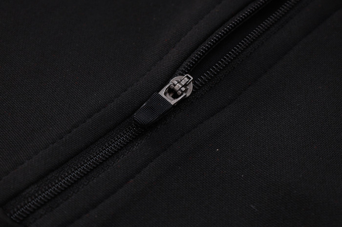 24-25 Portugal Black Half Pull Tracksuit (半拉链)