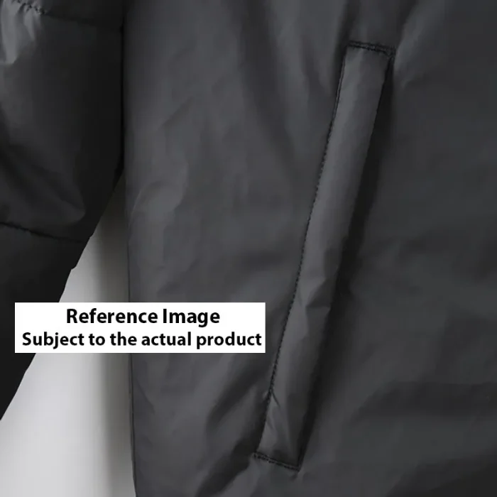 23-24 JUV Black Hooded Cotton Coat Red Edge (白色边) 棉衣