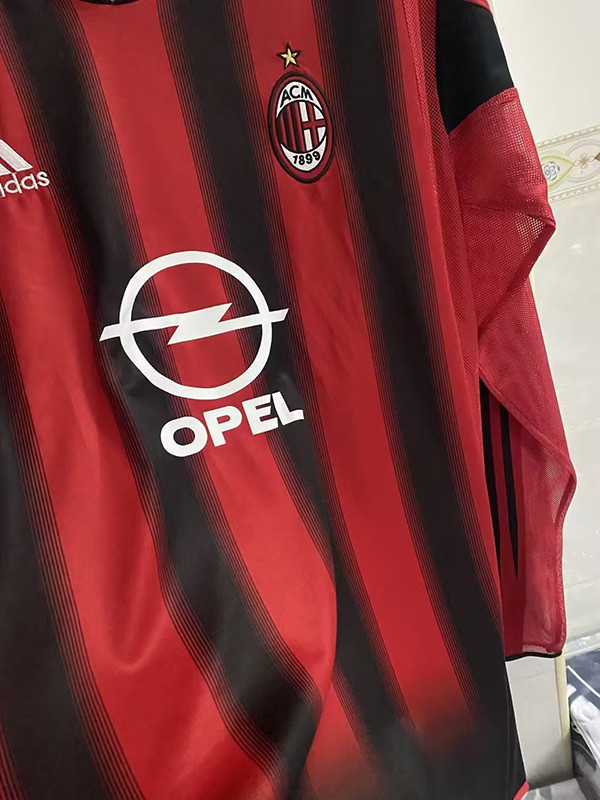 2004-2005 ACM Home Long Sleeve Retro Soccer Jersey (长袖)
