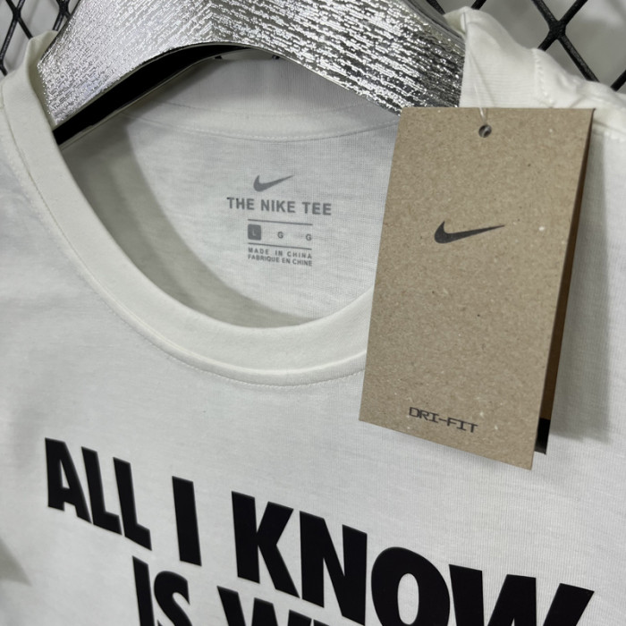 T204 NK White High Quality Casual T-Shirt #字母