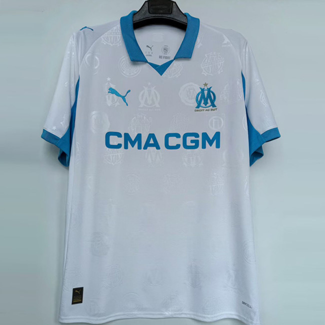 25-26 Marseille Home 1:1 Fans Soccer Jersey