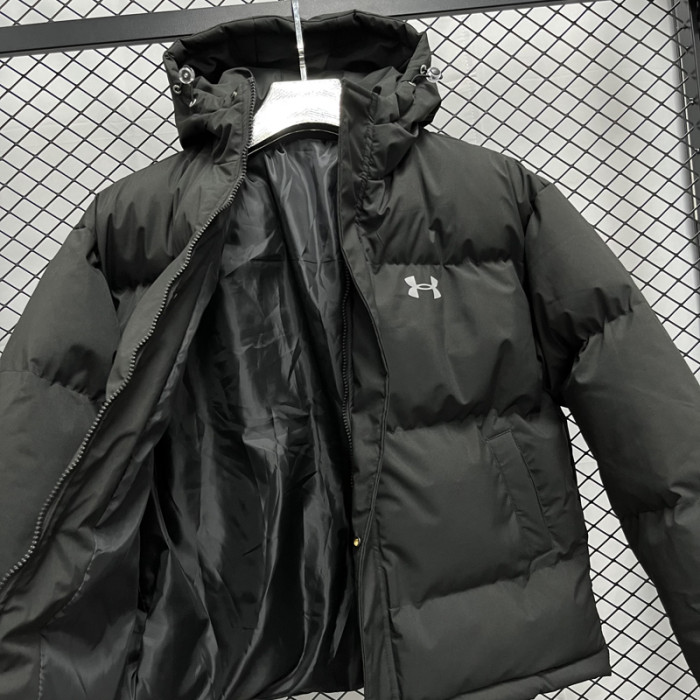 24-25 MF5 UA Black Hooded Cotton Coat #棉衣