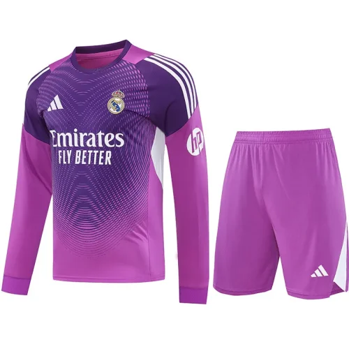 25-26 RMA Purple GoalKeeper (Long Sleev Suit) Soccer Jersey (长袖)