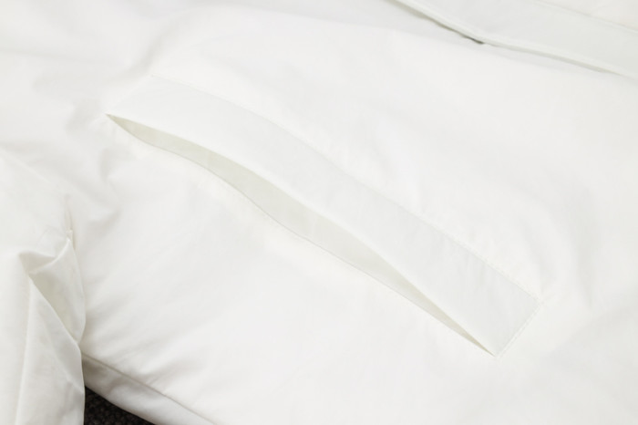 24-25 ACM White Hooded Windbreaker Fabric Cotton Coat #G256(红标)