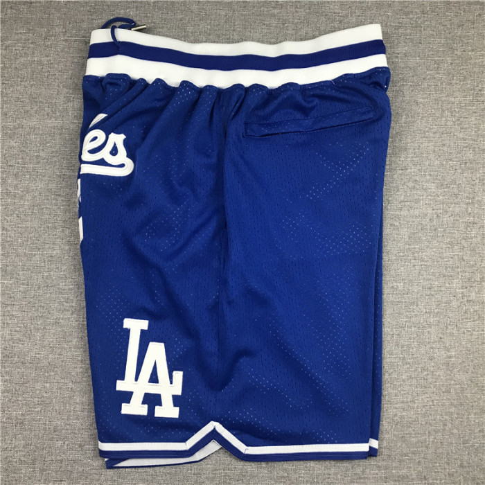 LosAngelesDodgers Blue City Edition Top Quality NBA Pocket Pants #洛杉矶道奇队