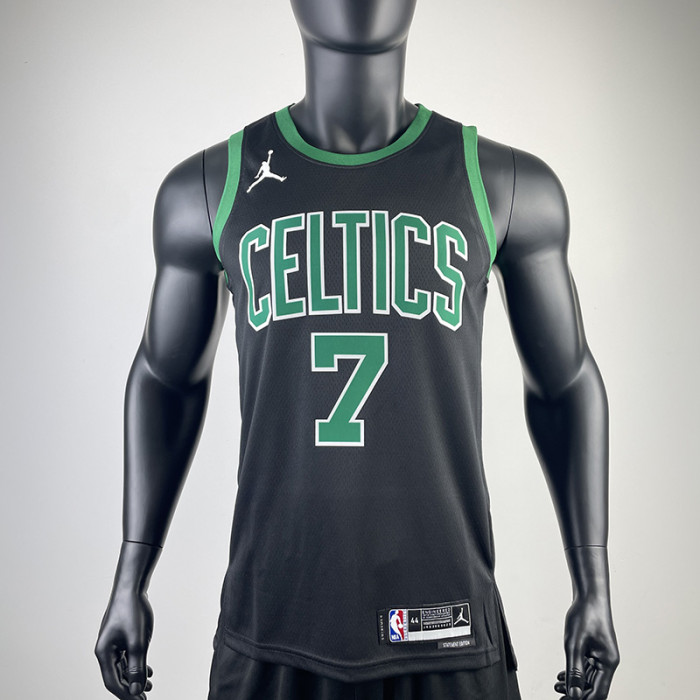 22-23 CELTICS BROWN #7 Black Top Quality Hot Pressing NBA Jersey (Trapeze Edition) 飞人版