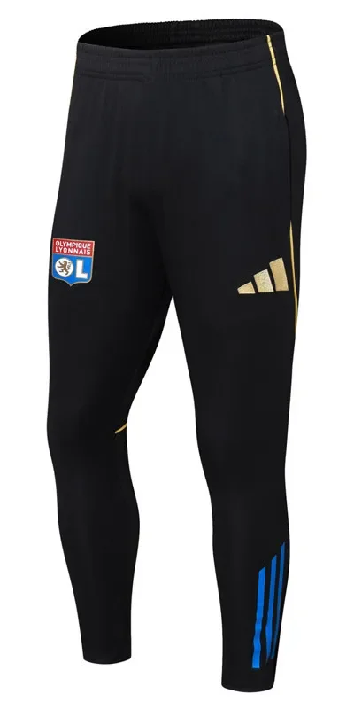 2025-26 Lyon Black Training Long Pants (Have Pocket)