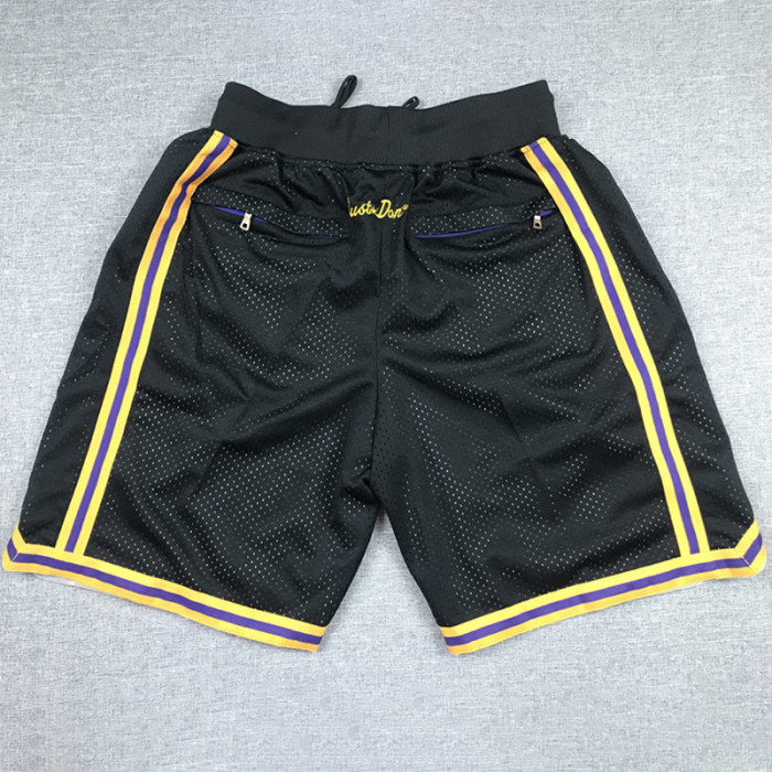 Lakers Black City Edition Top Quality NBA Pocket Pants *湖人队