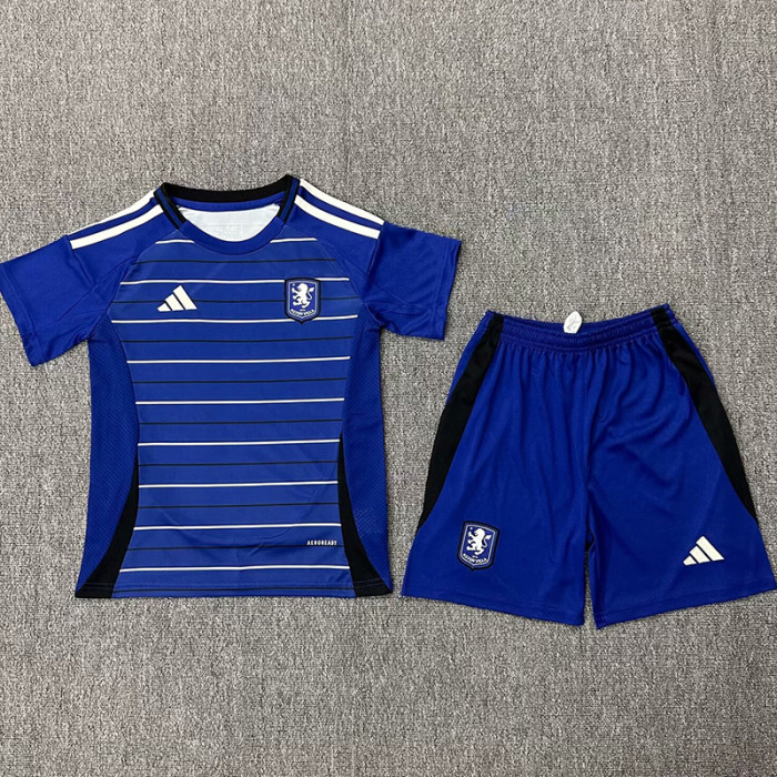 25-26 Aston Villa Third Kids Soccer Jersey