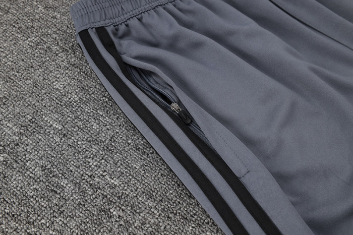 2025 AD Grey Half Pull Tracksuit #07(半拉链)