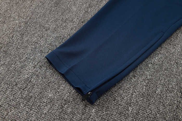 2024 JOM Royal blue Half Pull Tracksuit #2492(半拉链)