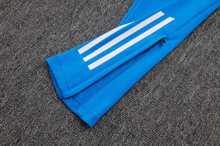 2025-26 RMA White Half Pull Tracksuit (半拉链）
