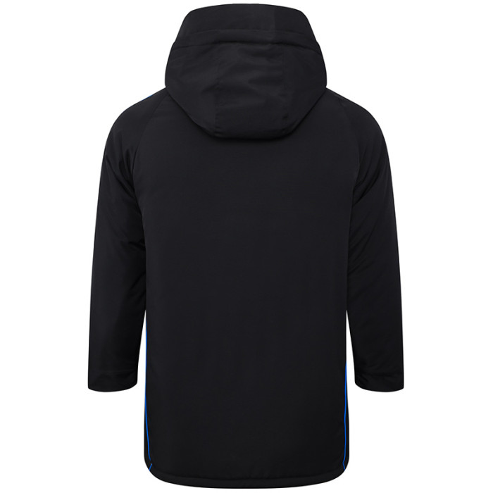 24-25 Germany Black Hooded Windbreaker Fabric Cotton Coat #G201