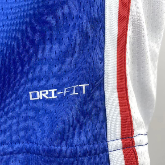 22-23 76ERS OUBRE JR. #9 Blue Top Quality Hot Pressing NBA Jersey (V领）