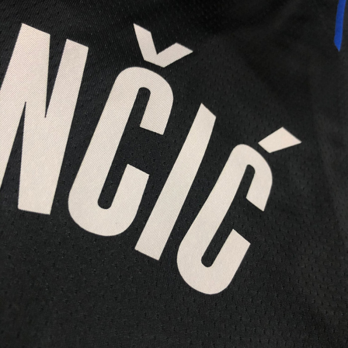 Dallas Mavericks Glory version DONCIC #77 Black Top Quality Hot Pressing NBA Jersey