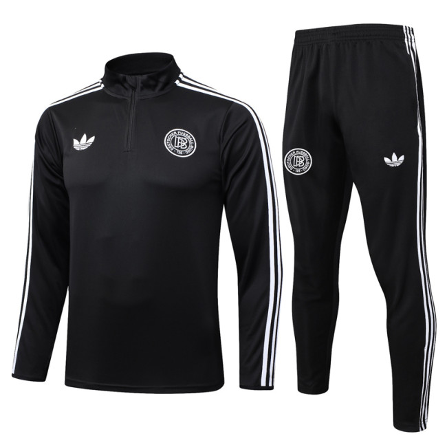 2025-26 Germany Black Half Pull Tracksuit #B2579(半拉链）