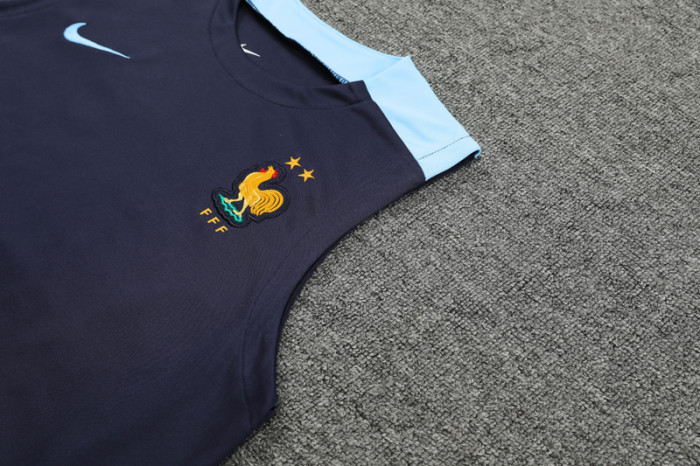24-25 France Royal Blue Tank top and shorts suit