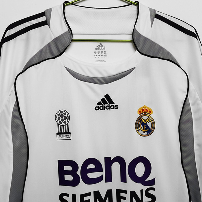 2006-2007 RMA Home Long Sleeve Retro Soccer Jersey (长袖)