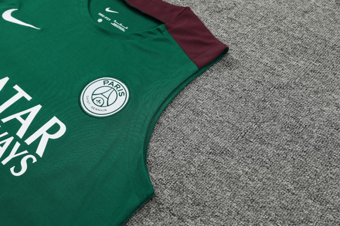 24-25 PSG Green Tank top and shorts suit