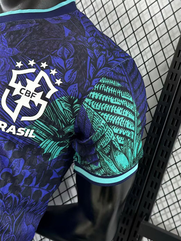 24-25 Brazil Blue Special Edition Player Version Soccer Jersey *有领