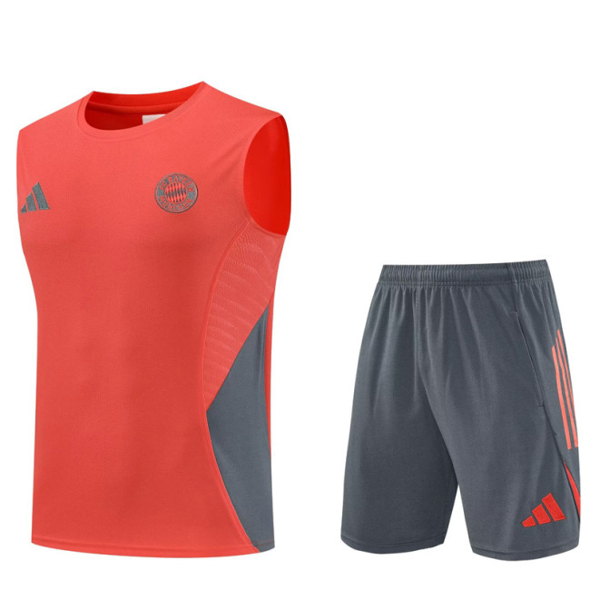 2025-26 Bayern Orange Tank top and shorts suit