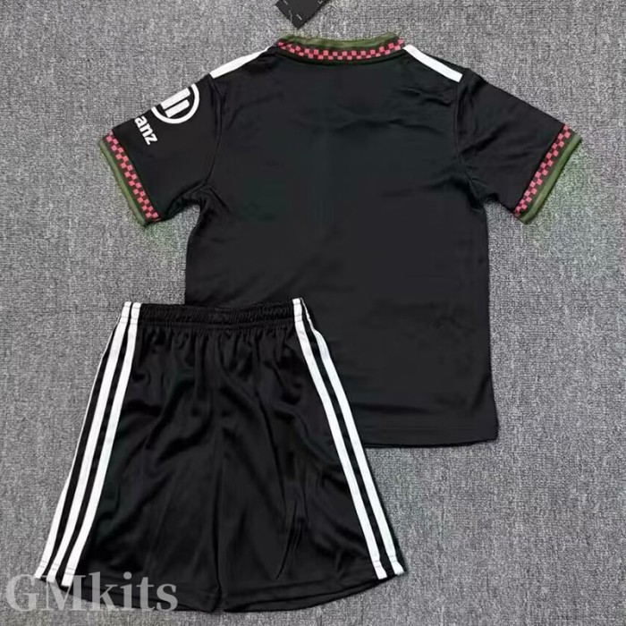 25-26 Bayern Black Kids Soccer Jersey