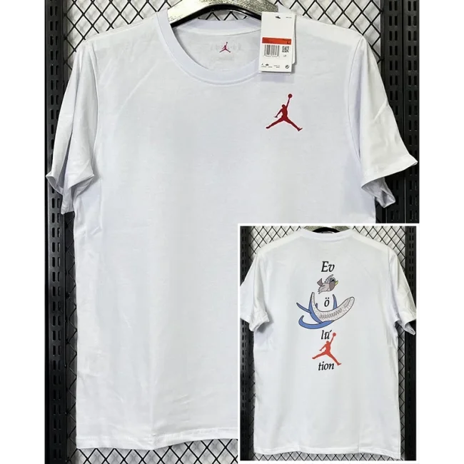 T274 Jordan White High Quality Casual T-Shirt