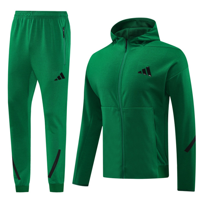 2024 AD Green Hoodie Jacket Tracksuit #AM05
