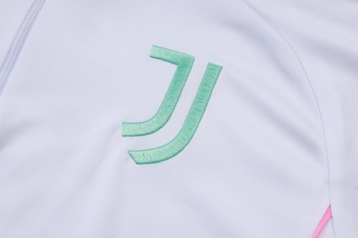 2025-26 JUV White Kids Half Pull Tracksuit #E25117(童)(半拉链)