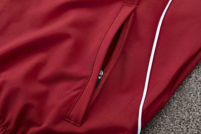 2025-26 Bayern Jujube red Hoodie Jacket Tracksuit