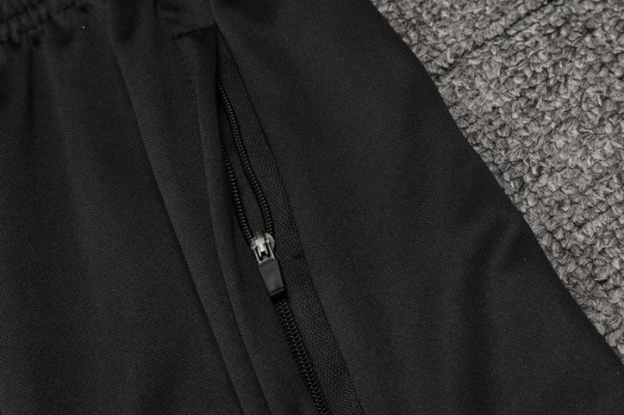 24-25 Napoli Blue Black Kids Half Pull Tracksuit (童装)(半拉链)