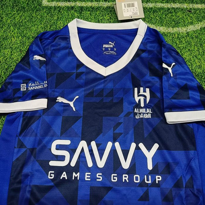 24-25 Al-Hilal Home Kids Soccer Jersey