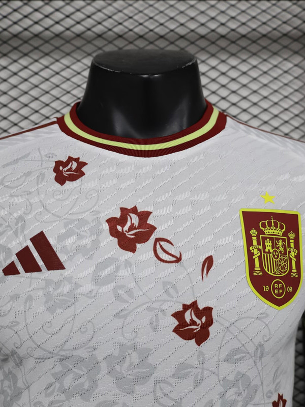 24-25 Spain White Special Edition Player Version Soccer Jersey