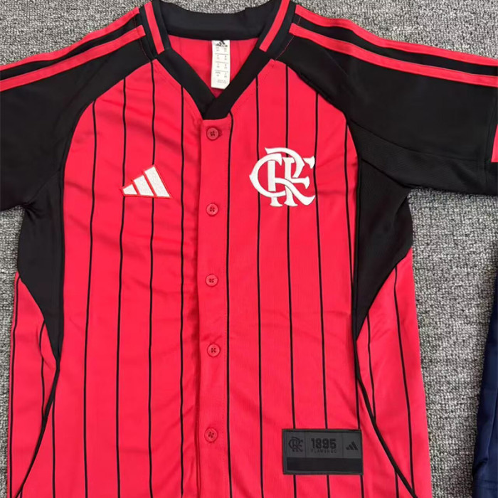 2025-26 Flamengo Red Casual Edition Kids BaseballJersey