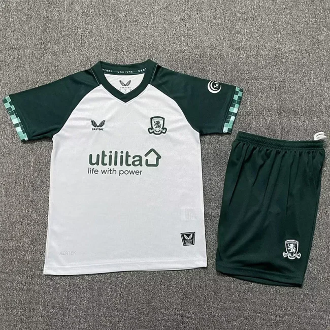25-26 Middlesbrough Third Kids Soccer Jersey