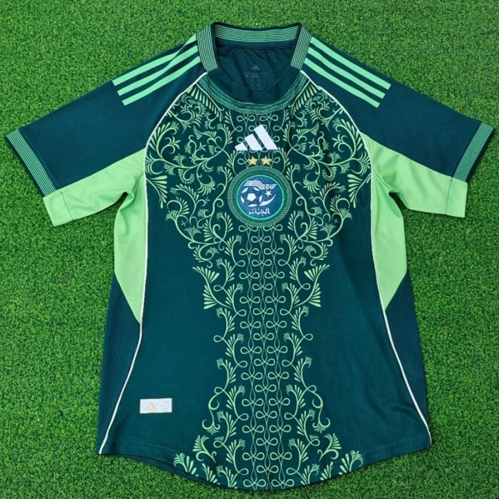 25-26 Algeria Green Player Version Training shirts #A37
