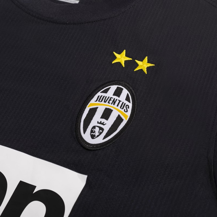 2012-2013 JUV Away Black Retro Soccer Jersey