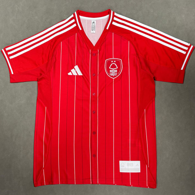 2025-26 Nottingham Red Casual Edition Baseball Jersey