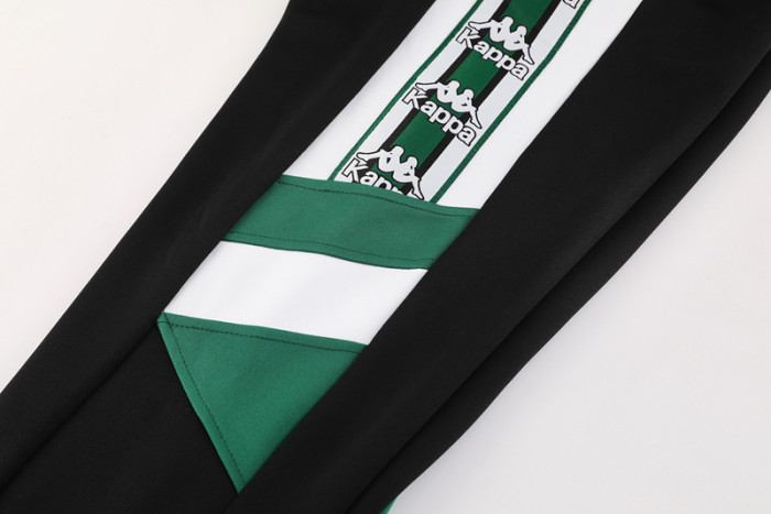 25-26 Real Betis White Black Jacket Tracksuit #01