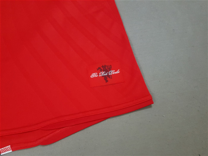 2007-2008 Man Utd home Red Retro soccer jersey (决赛字)