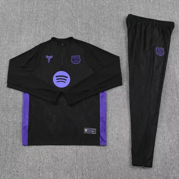 25-26 BAR Black Half Pull Tracksuit (半拉链)