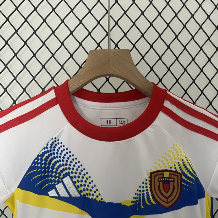 24-25 Venezuela Away Kids Soccer Jersey