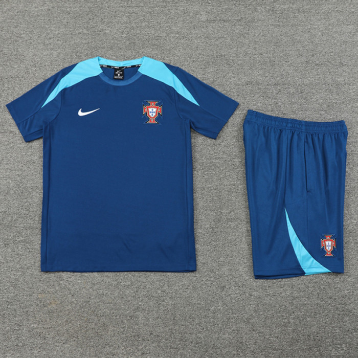 24-25 Portugal Royal blue Training Short Suit