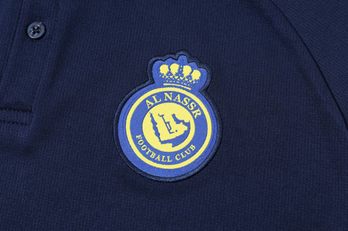 25-26 AL-Nassr Royal blue Polo Tracksuit