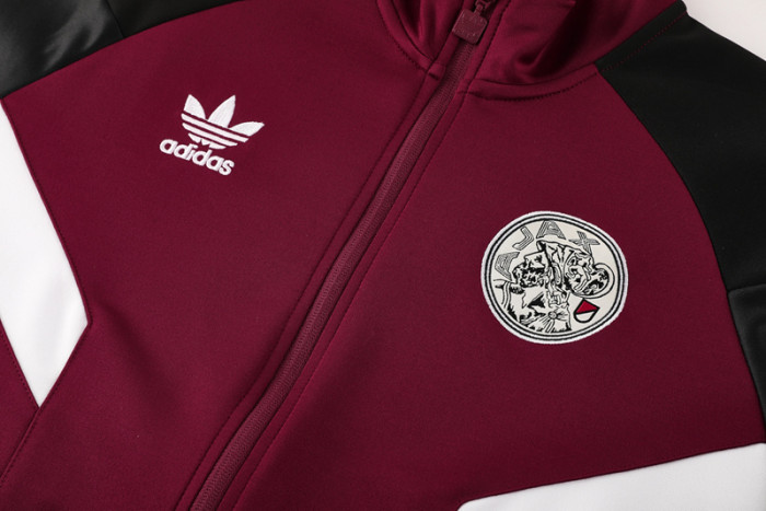 24-25 Ajax Jujube red Jacket Tracksuit #08