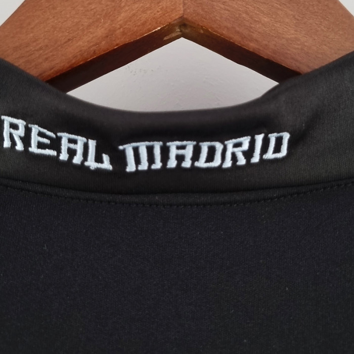 2009-2010 RMA Away Black Retro Soccer Jersey