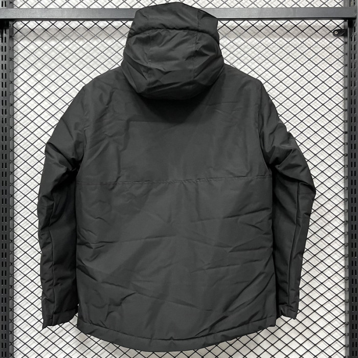 24-25 PSG Jordan Cotton Thickened warm Black Outdoor Jackets #P2加棉冲锋衣