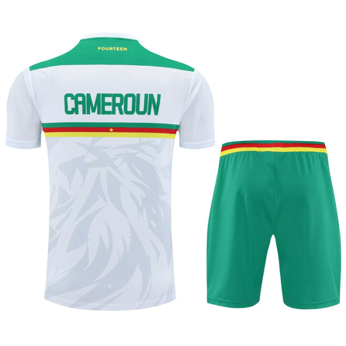 25-26 Cameroon White Training short Suit