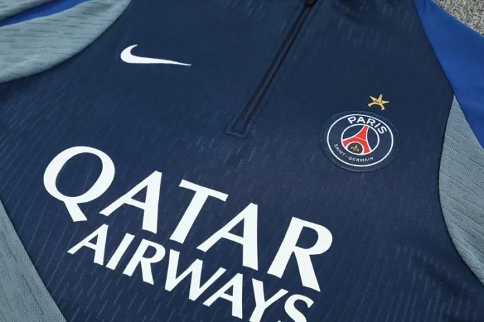 25-26 PSG Royal blue Half Pull Tracksuit